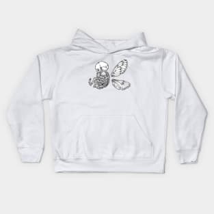 Winged Skull Kids Hoodie